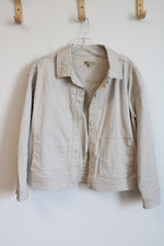 Democracy Beige Denim Jacket | S