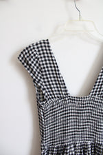 Hollister Blue & White Gingham Keyhole Dress | S