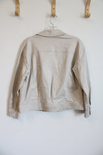 Democracy Beige Denim Jacket | S