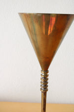 Silver-Plated Champagne Brass Stemmed Cup