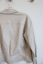 Democracy Beige Denim Jacket | S