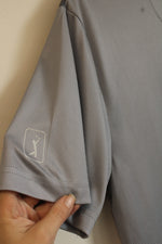 PGA Tour Gray and Blue Athletic Polo Shirt | XL