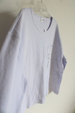 NEW Gap Lavender Waffle Knit Pocket Long Sleeved Top | XXL
