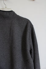 NEW Eddie Bauer Gray Fleece Lined 1/4 Buttoned Jacket | L