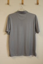 PGA Tour Gray and Blue Athletic Polo Shirt | XL