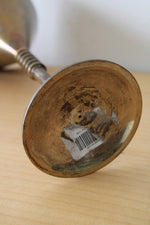 Silver-Plated Champagne Brass Stemmed Cup