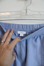 J.Jill Light Blue Linen Blend Wide Leg Pants | M