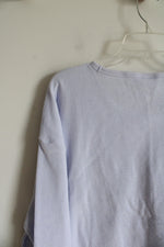 NEW Gap Lavender Waffle Knit Pocket Long Sleeved Top | XXL
