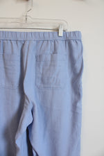 J.Jill Light Blue Linen Blend Wide Leg Pants | M