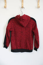 Jamplay Red Black Fleece Zip Up Hoodie | 8