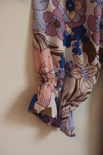 Emily Wonder Purple Floral Tiered Ruffle Dress | S