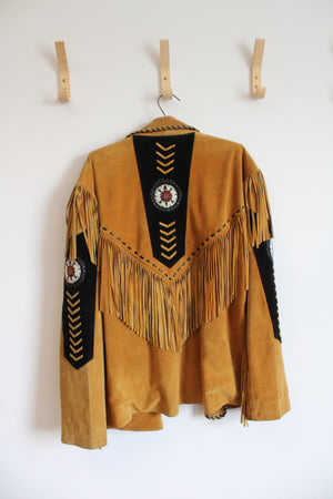 Vintage 3B West Fringe Leather Jacket | L