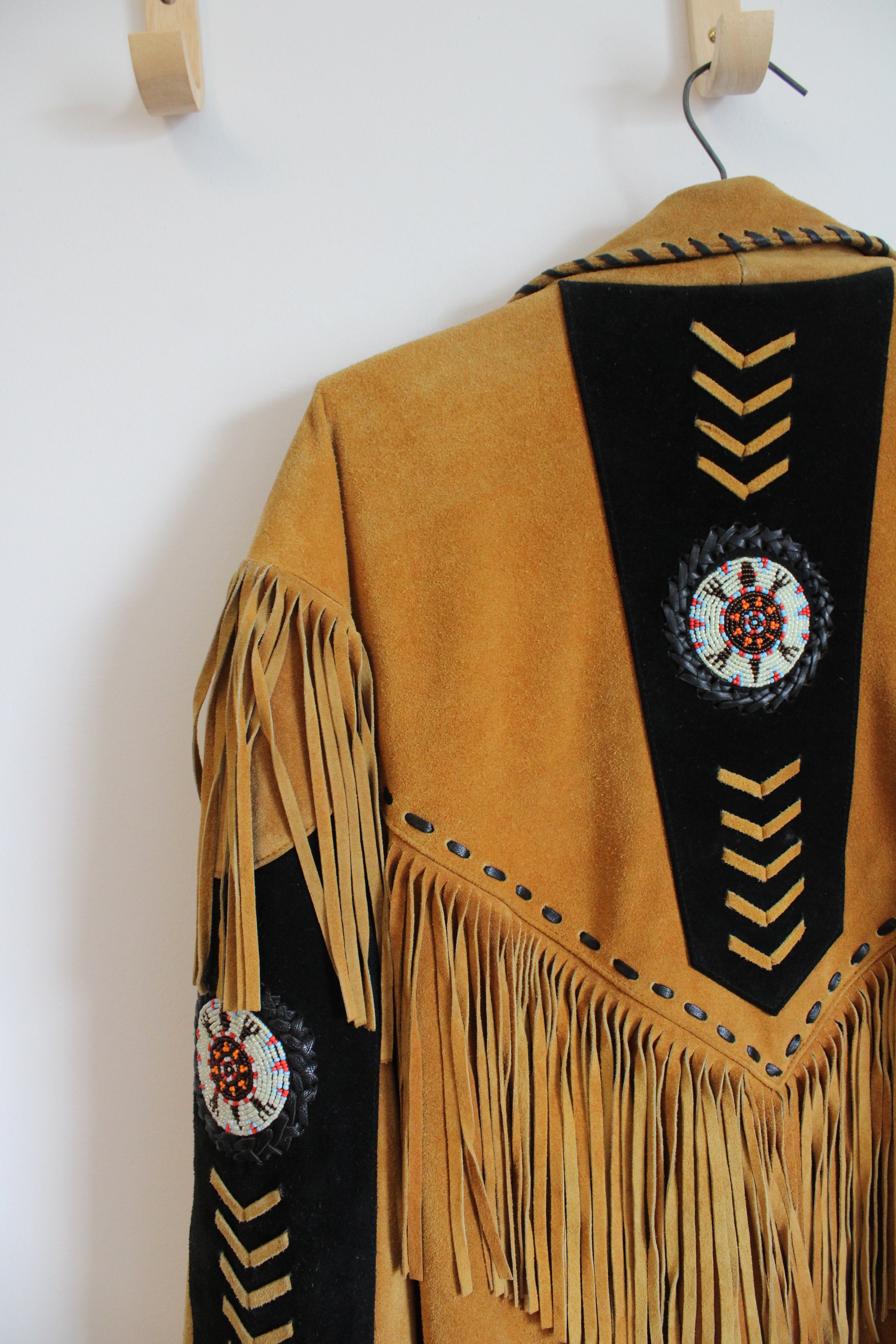 Vintage 3B West Fringe Leather Jacket | L