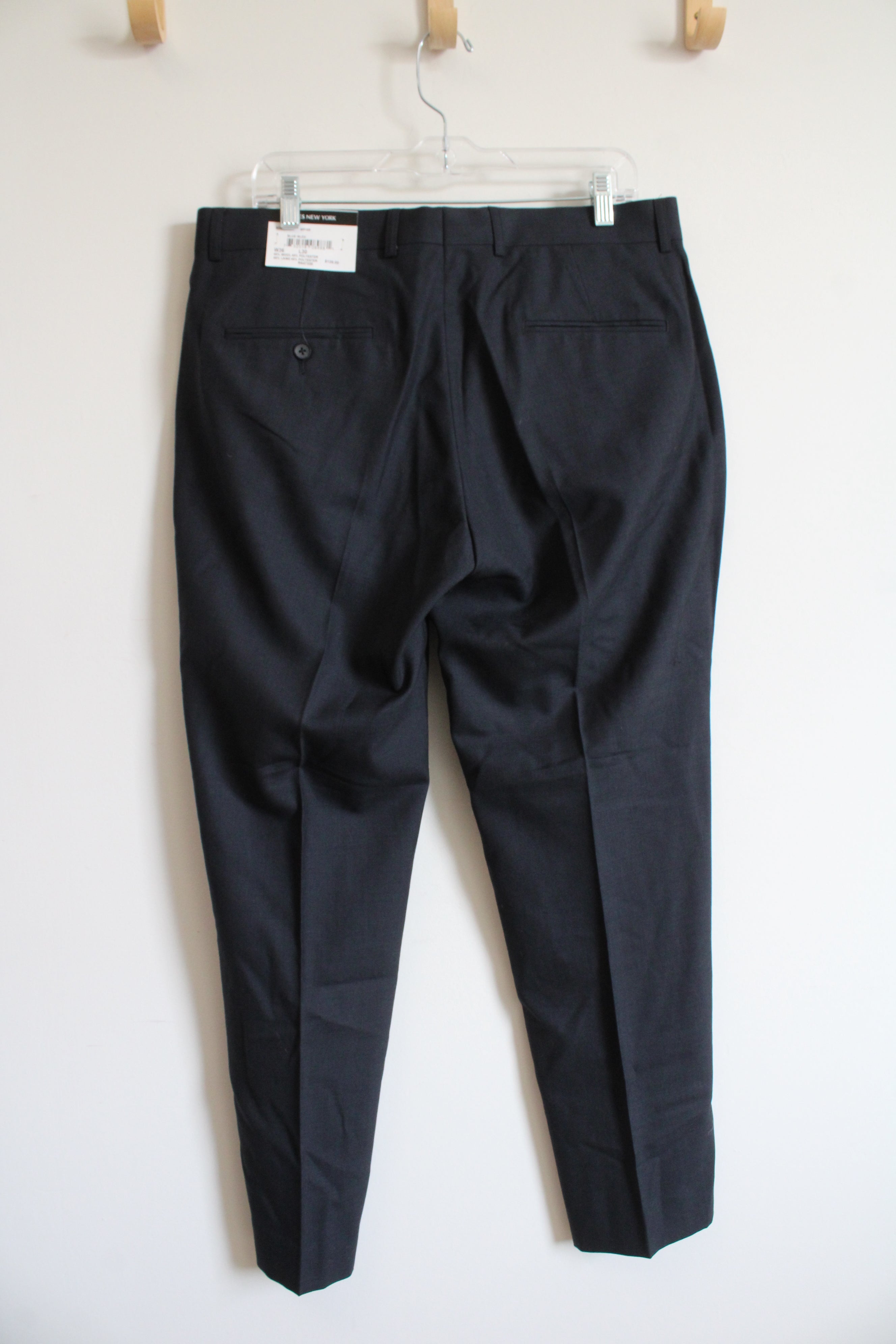 NEW Jones New York Wool Blend Blue Dress Pants | 36X30  Jubilee Thrift