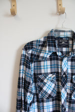 Cactus Man Blue & White Flannel Shirt | M