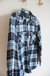 Cactus Man Blue & White Flannel Shirt | M