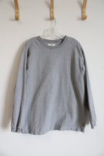 Marlin Gray Cotton Crewneck Sweatshirt | L