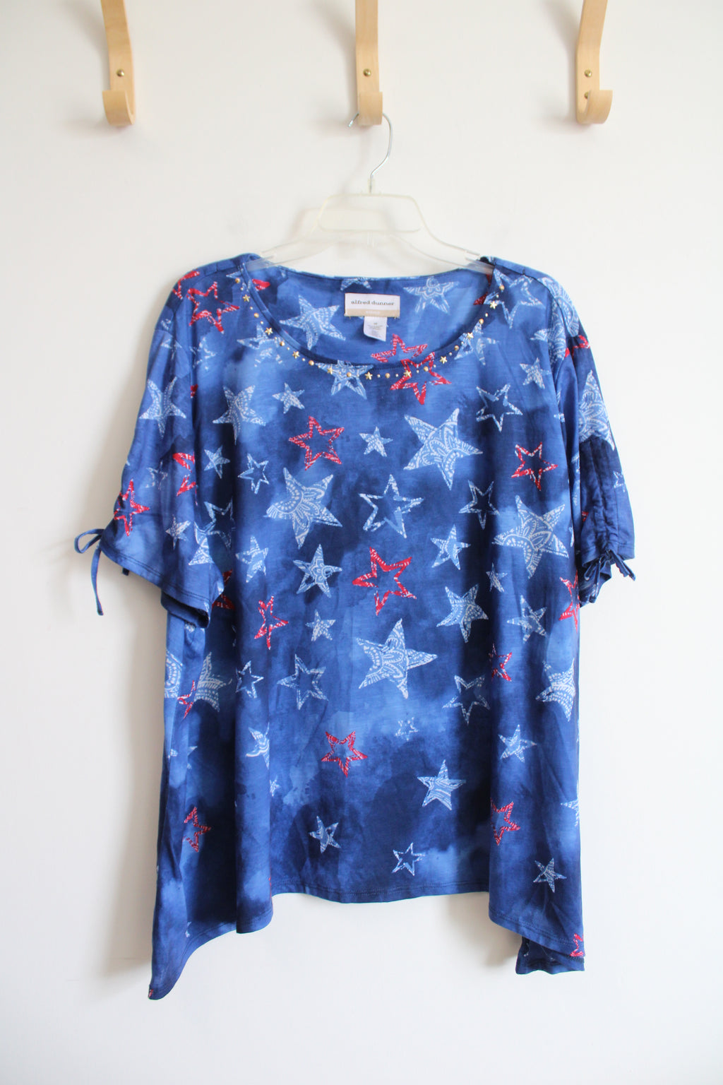 Alfred Dunner Blue Star Shirt | 3X