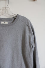 Marlin Gray Cotton Crewneck Sweatshirt | L