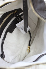 NEW MICHAEL Michael Kors Brown Soft Leather Fringe & Studs Hobo Bag