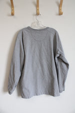 Marlin Gray Cotton Crewneck Sweatshirt | L