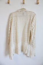 Johnny Was Crocheted Lace Boho Style Cardigan | M