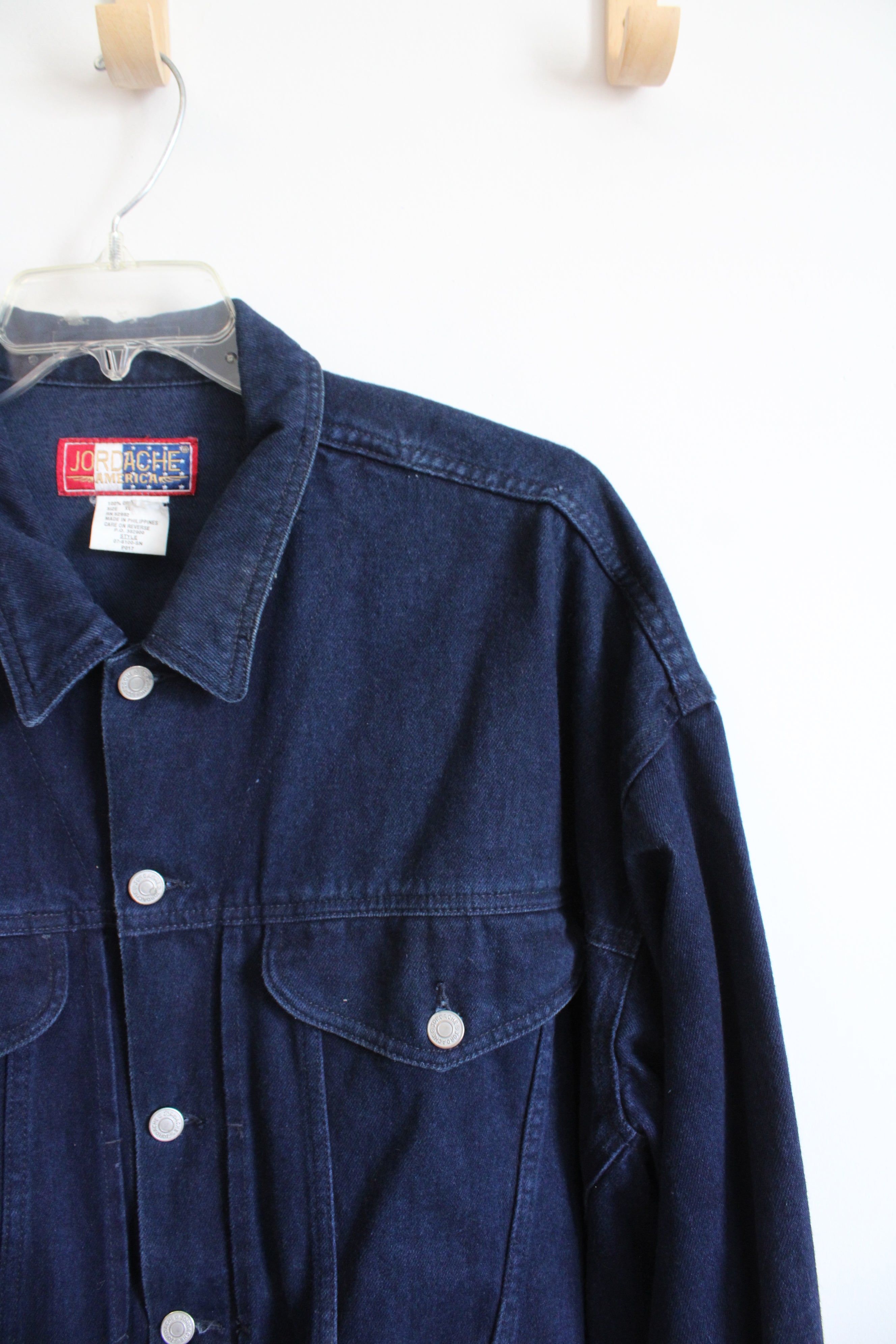 Vintage Jordache America Dark Wash Denim Jacket | XL