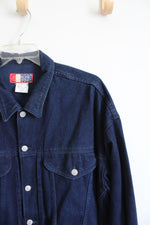 Vintage Jordache America Dark Wash Denim Jacket | XL