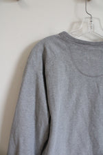 Marlin Gray Cotton Crewneck Sweatshirt | L