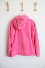 White Mark Cozy Collection Pink Sherpa Full Zip Jacket | M