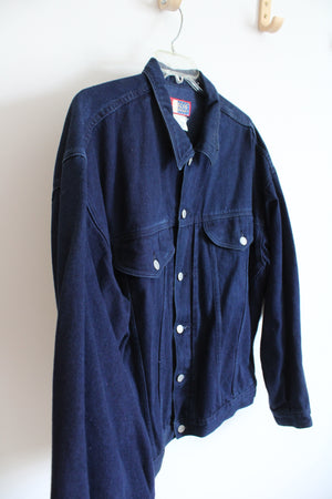 Vintage Jordache America Dark Wash Denim Jacket | XL