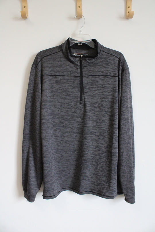 Pebble Beach Dry-Luxe Performance Gray 1/4 Zip Jacket | XL