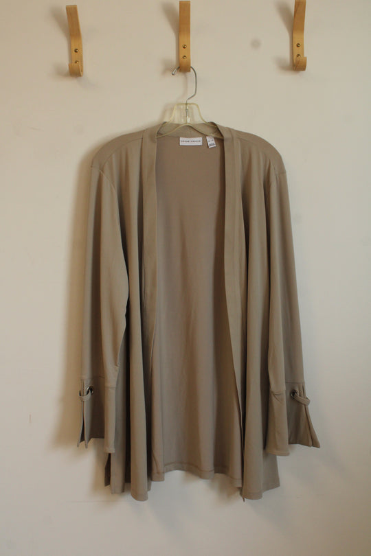 Susan Graver Tan Jersey Cover-up | XL