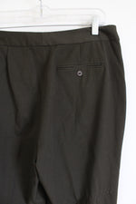 Chaps Dark Olive Green Trouser Pants | 12