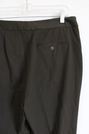 Chaps Dark Olive Green Trouser Pants | 12