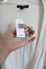 NEW Banana Republic Wool Blend Long Cream Cardigan | M