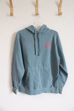 Comfort Colors Dusty Blue Makai Turtle Hoodie | S