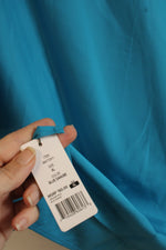NEW Eddie Bauer Bright Blue Pocket Button Down Short Sleeve Shirt | XL