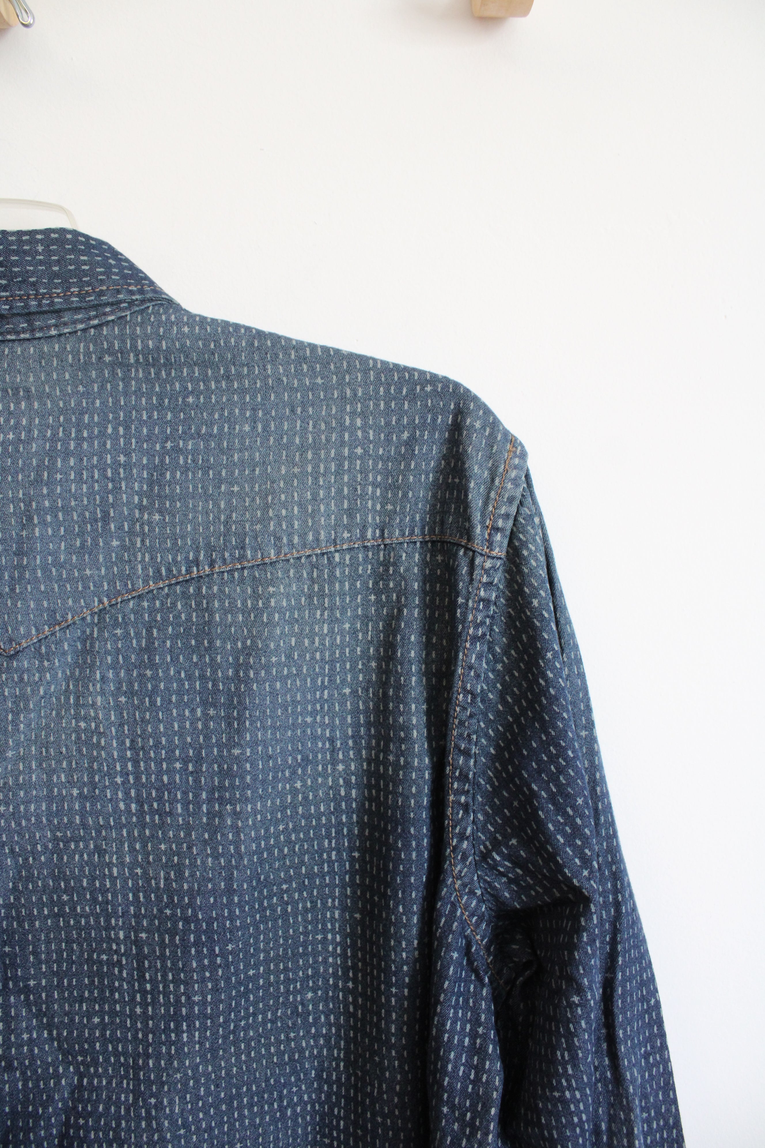 mossimo dress shirts New Mossimo Supply Co. Chambray Button Down Shirt