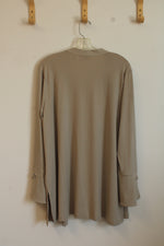 Susan Graver Tan Jersey Cover-up | XL