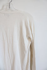 NEW Banana Republic Wool Blend Long Cream Cardigan | M