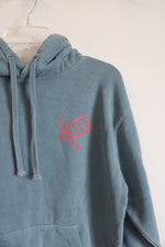 Comfort Colors Dusty Blue Makai Turtle Hoodie | S
