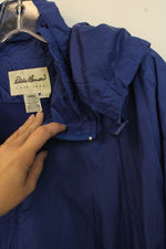 Eddie Bauer Cobalt Blue Windbreaker Jacket with Pockets | XXL