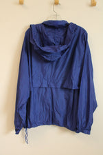 Eddie Bauer Cobalt Blue Windbreaker Jacket with Pockets | XXL