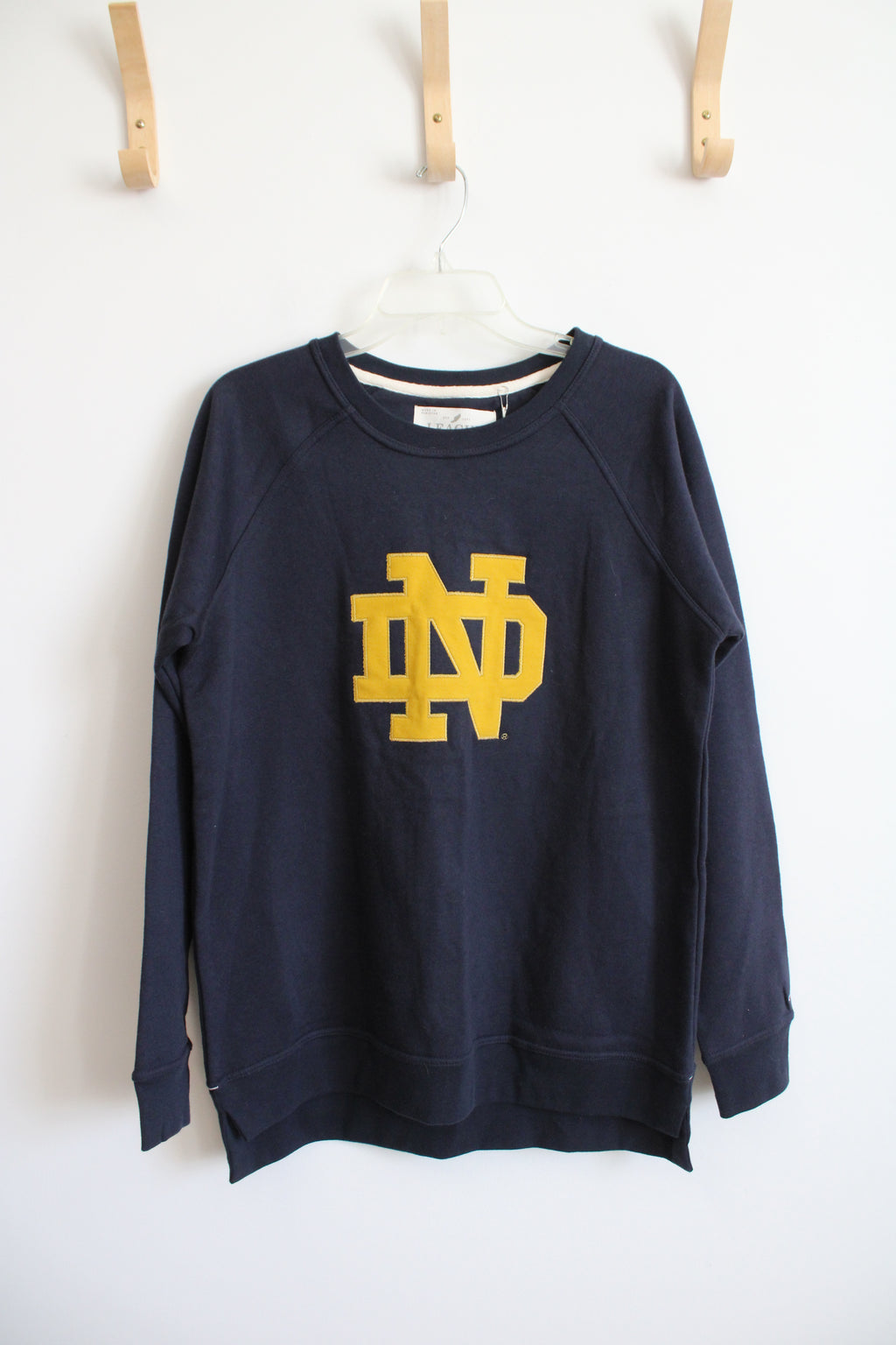 NEW League Collegiate Outfitters University Of Notre Dame Navy Sweatshirt | L