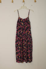 Old Navy Pink Orange and Blue Floral Print Dress | M