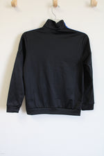 Adidas Adicolor Black Striped Sweatshirt Jacket | 10/12