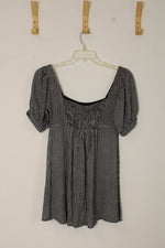 Kendall & Kylie Gingham Dress with Puff Sleeves | S