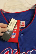 NEW NFL Team Apparel Blue and Red New York Giants Jersey | M