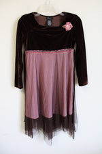 Speechless Brown & Pink Sparkle Tulle Dress | 12